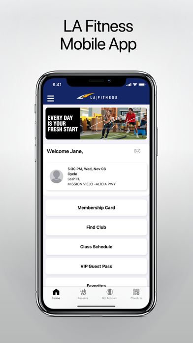 LA Fitness Mobile App Store screenshot 1