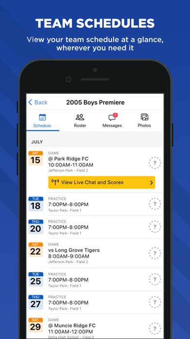 Sprocket Sports App Store screenshot 2