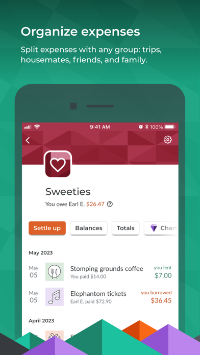 Splitwise App Store screenshot 2