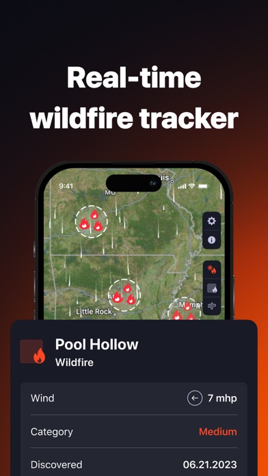 The Wildfire Tracker: Fire Map App Store screenshot 1