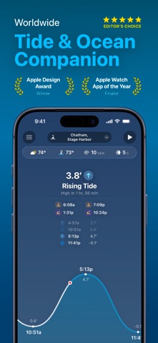 Tide Guide: Charts & Tables App Store screenshot 1