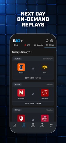 B1G+: Watch College Sports App Store screenshot 2
