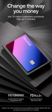Revolut: Send, spend and save App Store screenshot 1
