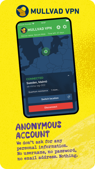 Mullvad VPN App Store screenshot 1