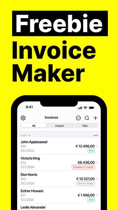 Freebie Invoice Maker App Store screenshot 1