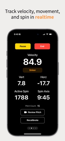 PitchLab - Baseball & Softball App Store screenshot 1