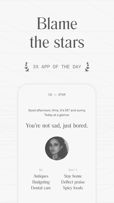 Co–Star Personalized Astrology App Store screenshot 1