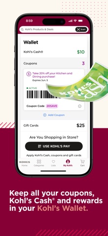 Kohl's - Shopping & Discounts App Store screenshot 1