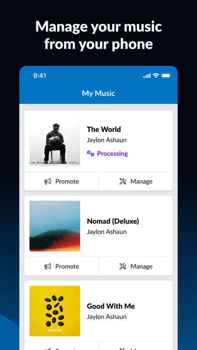 DistroKid App Store screenshot 2