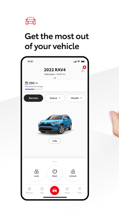 Toyota App Store screenshot 1