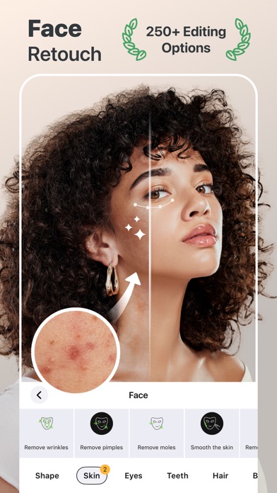 Retouch Me: Face Editor, Tune App Store screenshot 1
