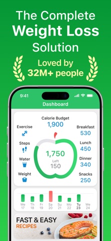Calorie Counter - MyNetDiary App Store screenshot 1