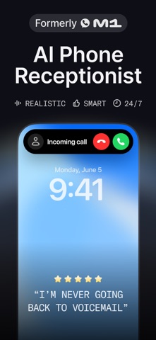 Beside (M1): AI Receptionist App Store screenshot 1