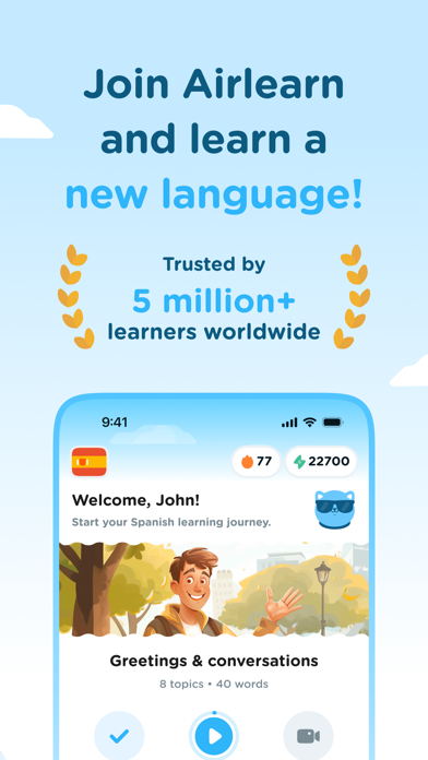Airlearn - Language Learning App Store screenshot 1