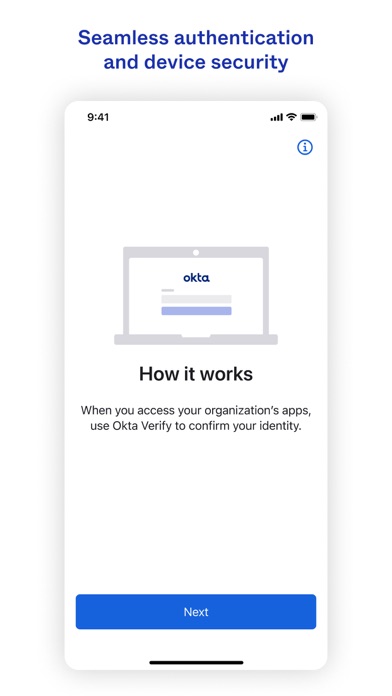 Okta Verify App Store screenshot 1