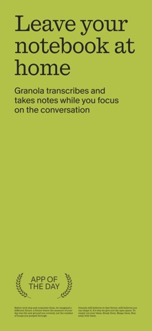 Granola - AI Meeting Notes App Store screenshot 1