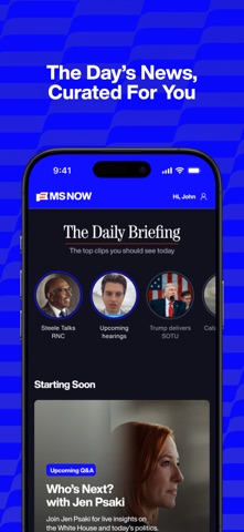 MS NOW: Live & Breaking News App Store screenshot 2