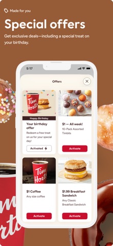 Tim Hortons App Store screenshot 2