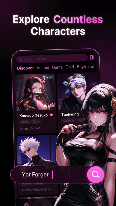 PolyBuzz: Chat with Characters App Store screenshot 2