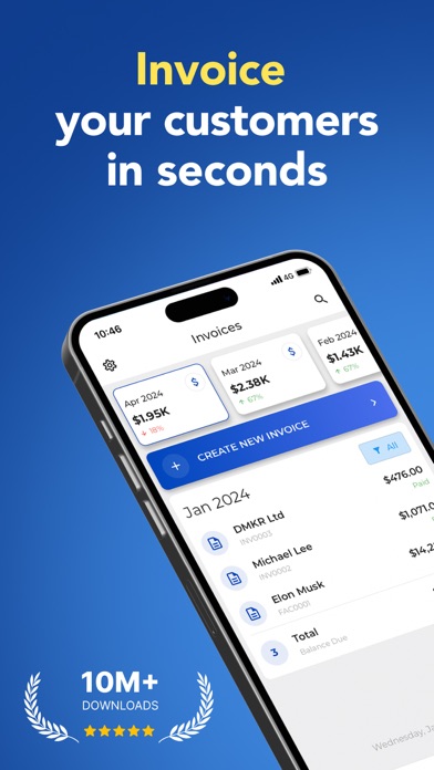 Invoice Maker - Invoice Fly App Store screenshot 1