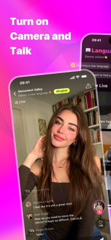 Mya: Talk & Watch Live App Store screenshot 1