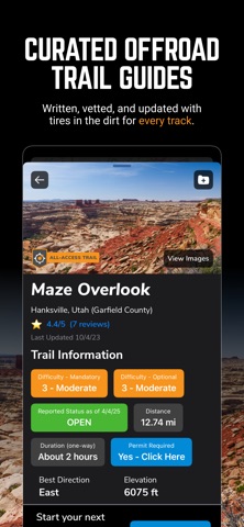 Trails Offroad: Offline Maps App Store screenshot 1
