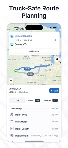 TruckMap - Truck GPS Routes App Store screenshot 2