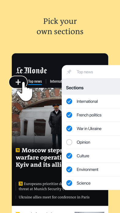 Le Monde, Live News App Store screenshot 2