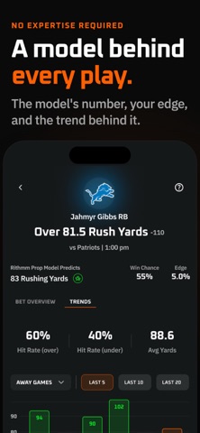 Rithmm: AI Sports Predictions App Store screenshot 1