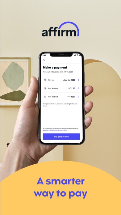 Affirm: Buy now, pay over time App Store screenshot 1
