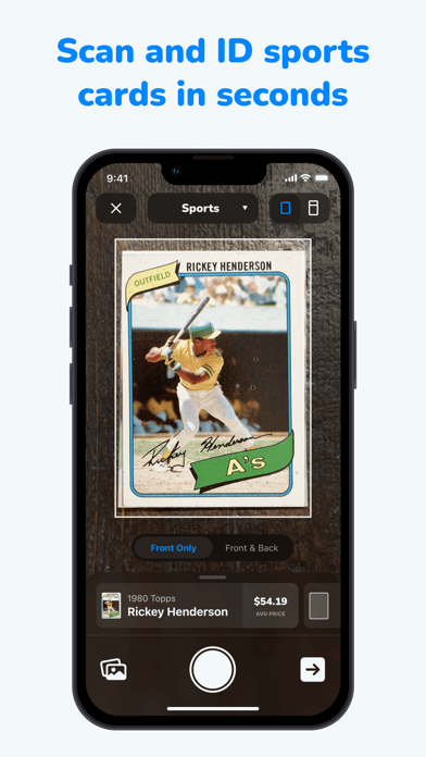CollX: Sports Card Scanner App Store screenshot 1