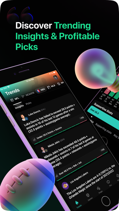 Outlier: Smart Sports Betting App Store screenshot 1