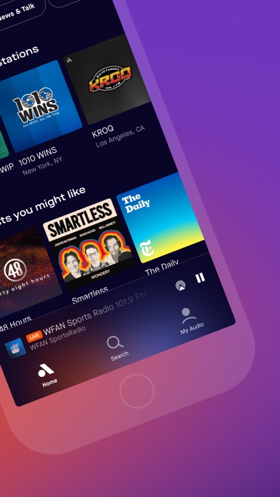 Audacy: Radio & Sports Talk App Store screenshot 2