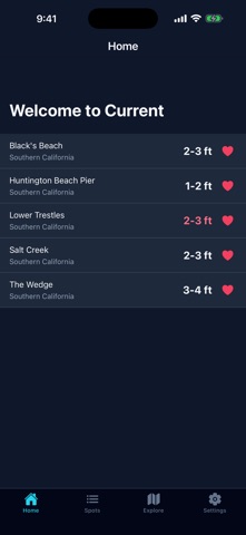 Current - Surf Forecast App Store screenshot 1