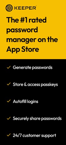 Keeper Password Manager App Store screenshot 1
