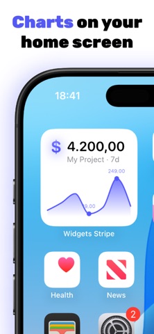 Widgets for Stripe: Stats App Store screenshot 2