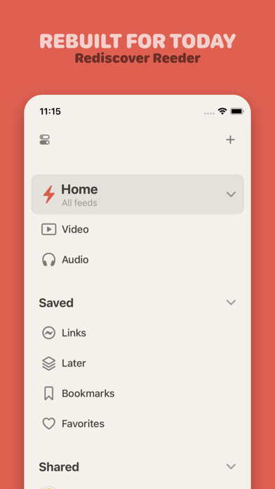 Reeder. App Store screenshot 1