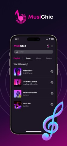 MusiChic-Offline Music Player App Store screenshot 1