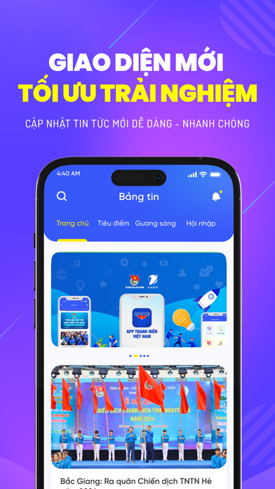 Thanh niên Việt Nam App Store screenshot 1