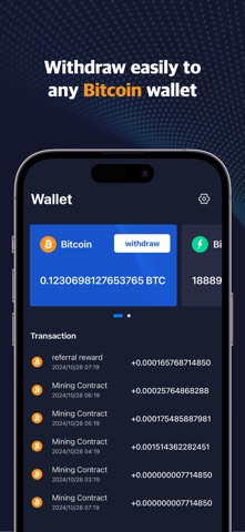 BitTycoon:BTC Cloud Mining App Store screenshot 2