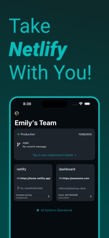 Dashify for Netlify.com App Store screenshot 1