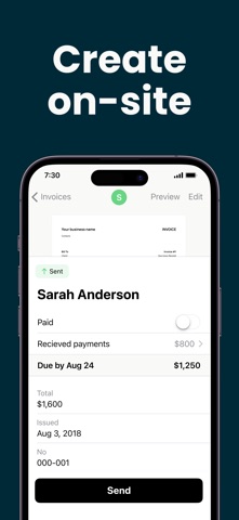 Invoice Maker ▸ Estimate App App Store screenshot 1