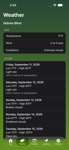 Solunar Best Hunting Times App Store screenshot 2