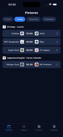 Nova Soccer Live Hub App Store screenshot 2