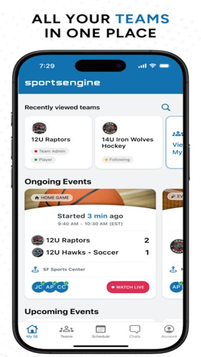 SportsEngine - Team management App Store screenshot 2