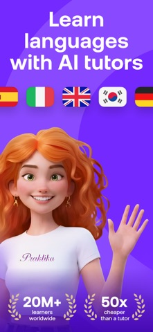 Praktika – AI Language Tutor App Store screenshot 1