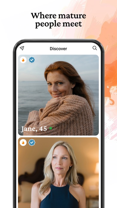 DateMyAge™ - Mature Dating 40+ App Store screenshot 2