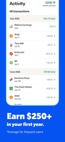 Upside: Gas & Food Cash Back App Store screenshot 2