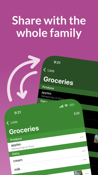 Our Groceries Shopping List App Store screenshot 2