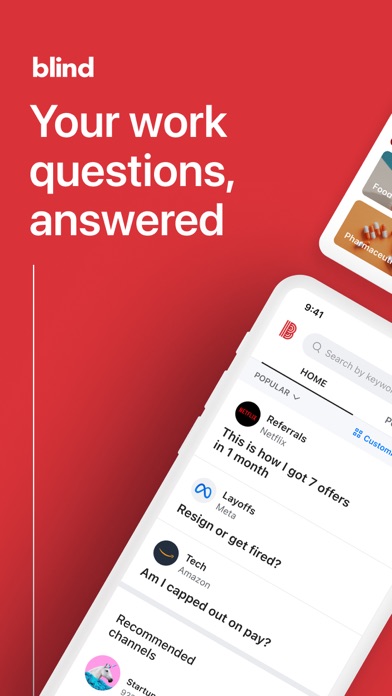 Blind - Professional Community App Store screenshot 1